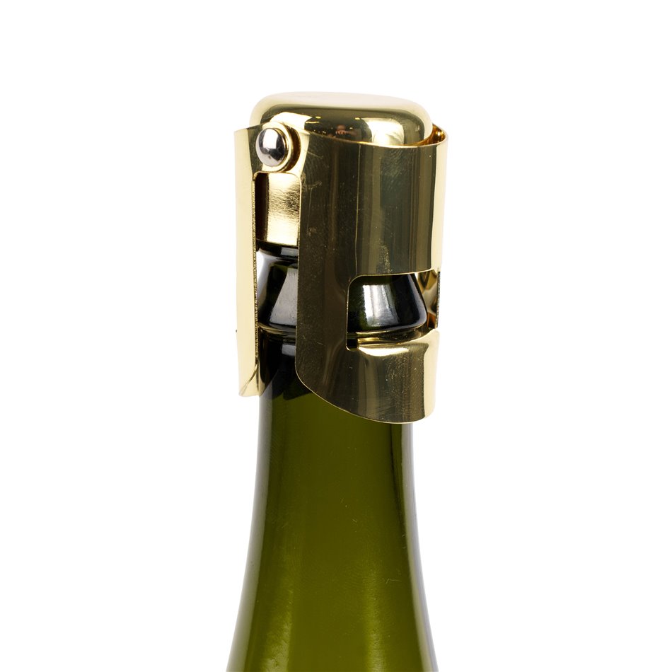 Champagne stopper, gold color, H5.5x4x4cm