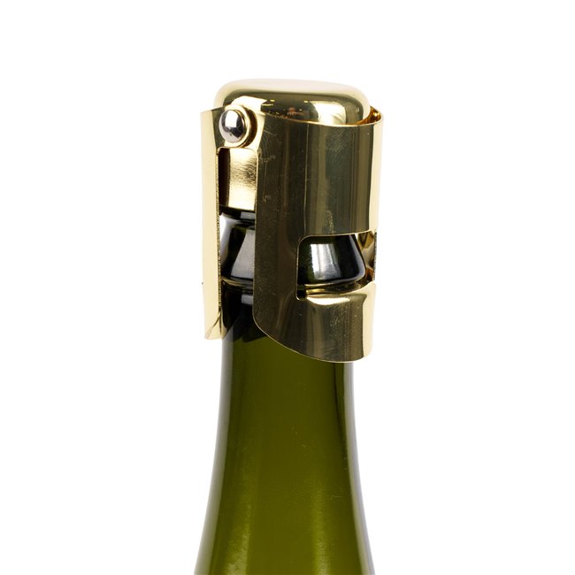 Champagne stopper, gold color, H5.5x4x4cm