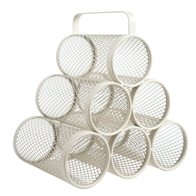 Wine rack Mayaj, beige, H30x28x18.5cm