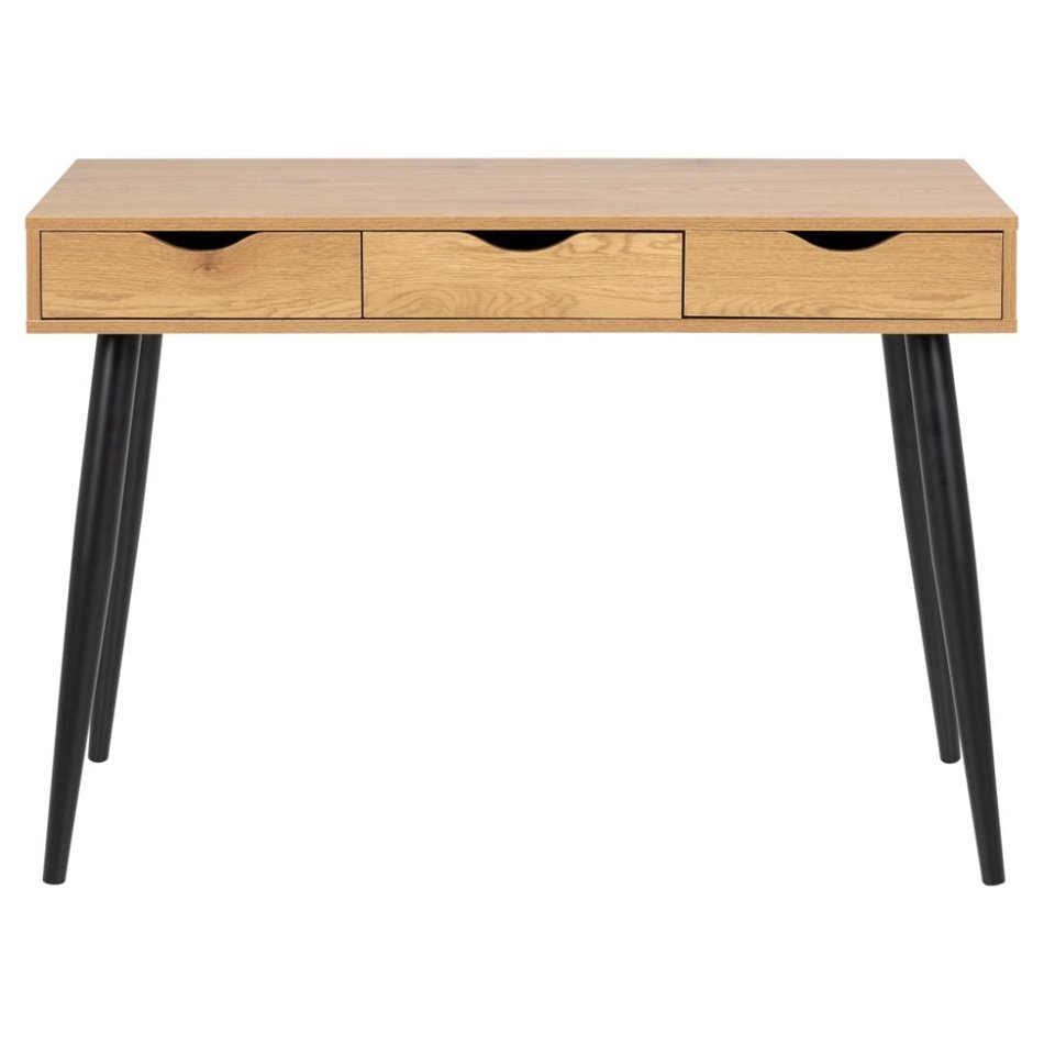 Office desk Aptun, natural color, steel/MDF, H77x50x110cm
