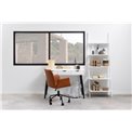 Office desk Aptun, white, steel/MDF, H77x50x110cm