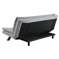 Sofa bed Akit, extendable, light gray, H91x98x196cm, seat height 39cm