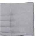 Sofa bed Akit, extendable, light gray, H91x98x196cm, seat height 39cm