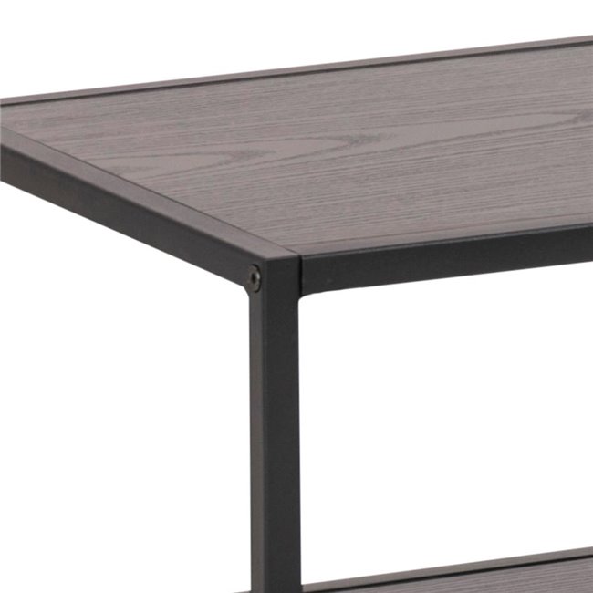 ТВ-столик Seaford, коричневая/черная, сталь/МДФ, H46x33x120см