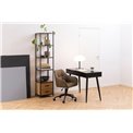 Office desk Aptun, black, steel/MDF, H77x50x110cm