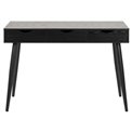 Office desk Aptun, black, steel/MDF, H77x50x110cm