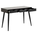 Office desk Aptun, black, steel/MDF, H77x50x110cm