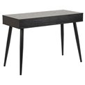 Office desk Aptun, black, steel/MDF, H77x50x110cm