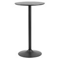Bar table Abiza, black, lacquered ash veneer, H105cm D60cm