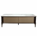 Coffee table Sarenno, sintered stone/MDF/ash veneer/metal, 130x70cm H40cm