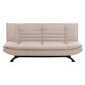 Sofa bed Akit, extendable, beige, H91x98x196cm, seat height 39cm