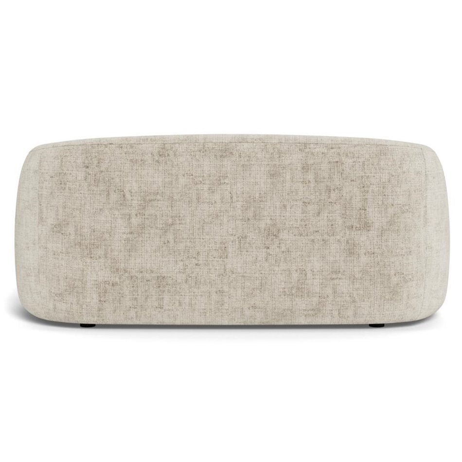 Sofa 3-seater Akodi, beige, polyester/plywood, H76x86x169cm, seat height 44cm