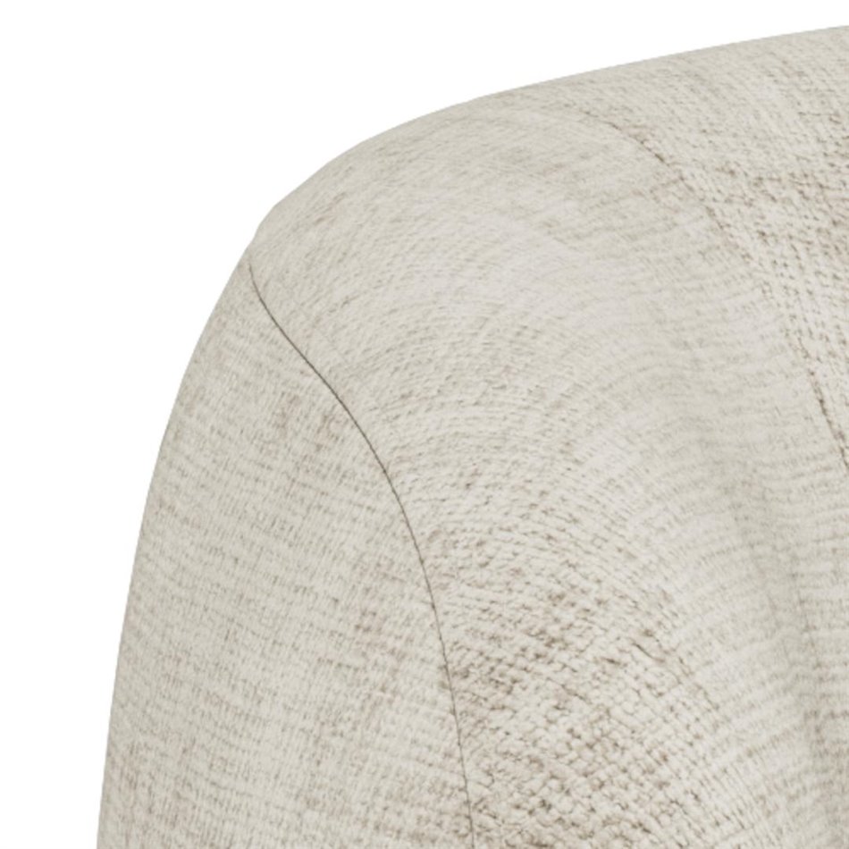 Sofa 3-seater Akodi, beige, polyester/plywood, H76x86x169cm, seat height 44cm