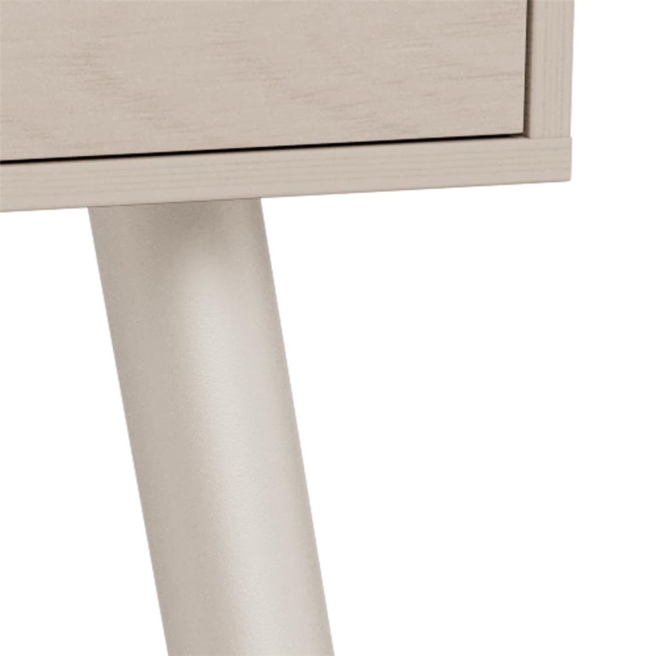 Office desk Aptun, beige, steel/MDF, H77x50x110cm