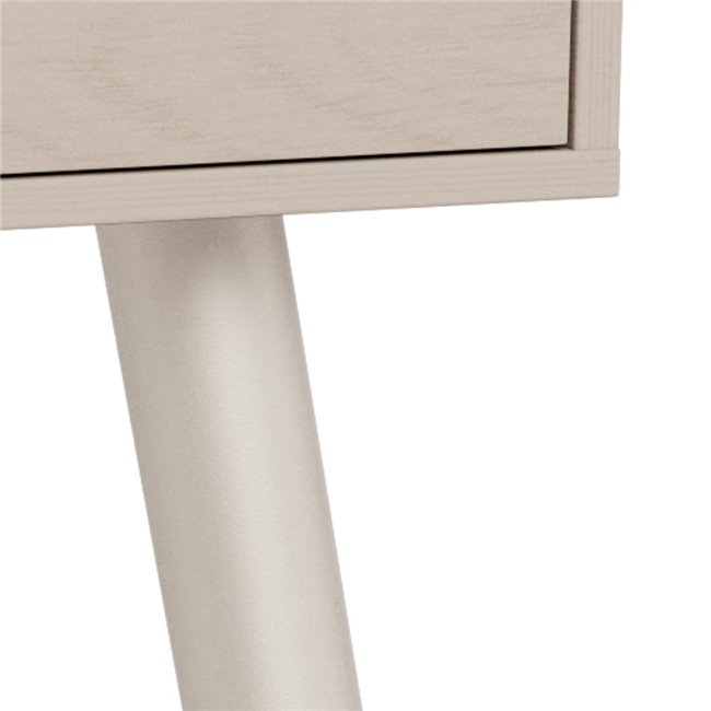 Office desk Aptun, beige, steel/MDF, H77x50x110cm