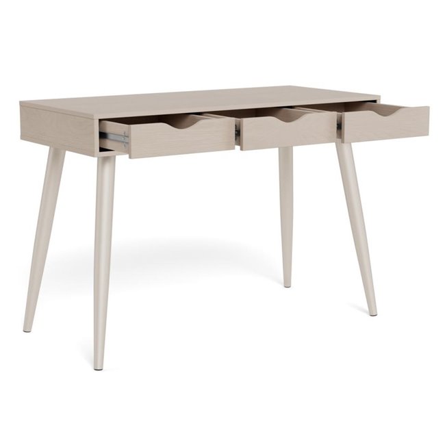 Office desk Aptun, beige, steel/MDF, H77x50x110cm