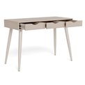 Office desk Aptun, beige, steel/MDF, H77x50x110cm