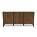 Sideboard Aktapon, brown/beige, lacquered oak veneer, H75x40x160cm