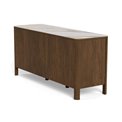 Sideboard Aktapon, brown/beige, lacquered oak veneer, H75x40x160cm
