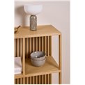 Wall shelf Alington, oiled oak veneer/melamine, H69x31x67cm