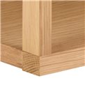 Wall shelf Alington, oiled oak veneer/melamine, H35.5x31x67cm
