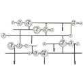 Coat rack Disco Balls, H45x79x6cm