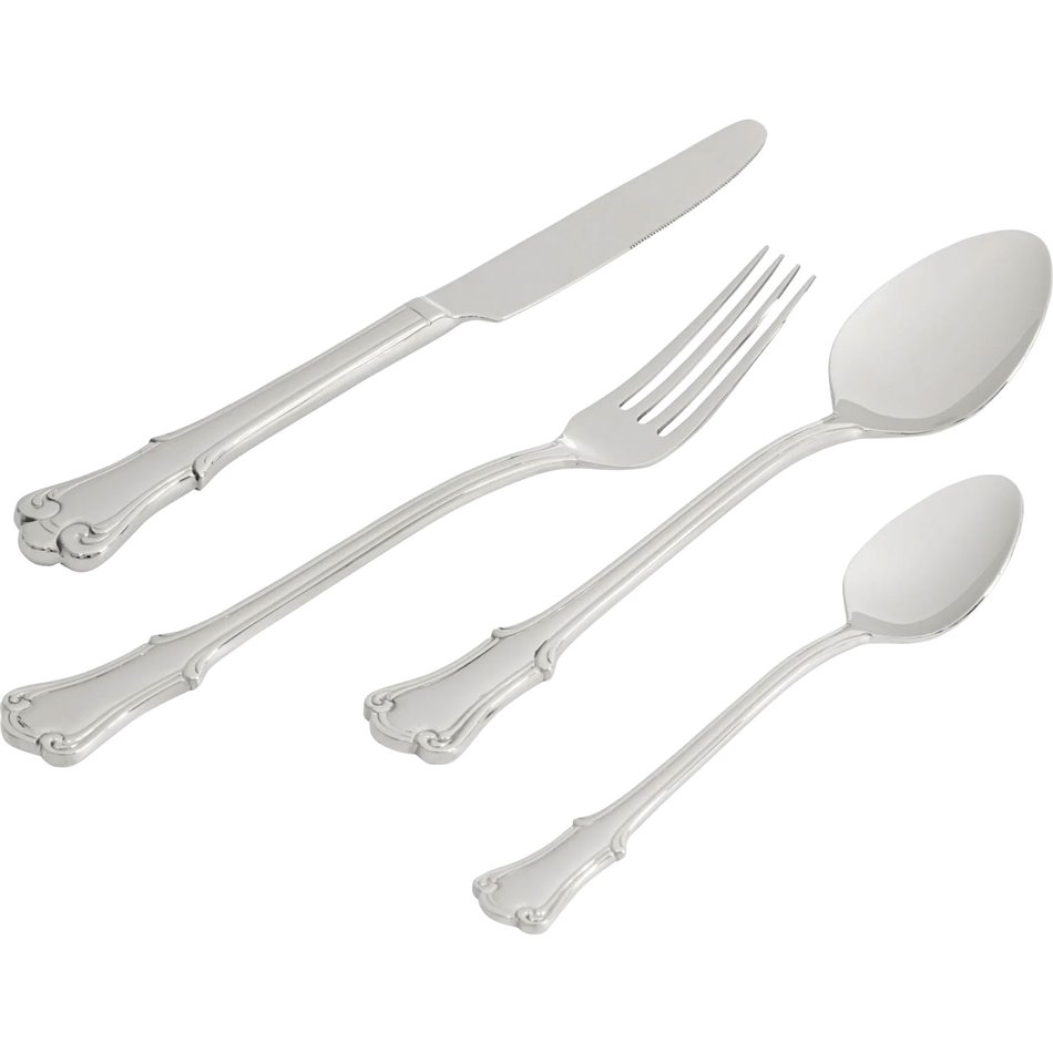 Cutlery set Andrina Silver for 4 persons, 16 pcs., H25x14x6cm