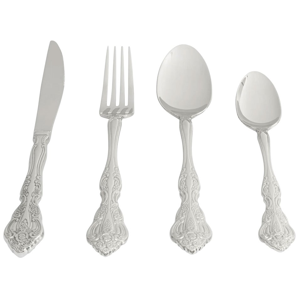 Cutlery set Attina Silver for 4 persons, 16 pcs., H25x14x6cm