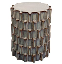 Side table Arrivato Sting, blue/brown, D35cm H46cm