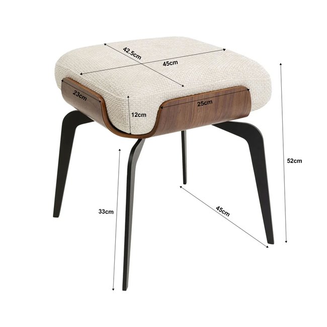 Stool Marc, H50x45x45cm