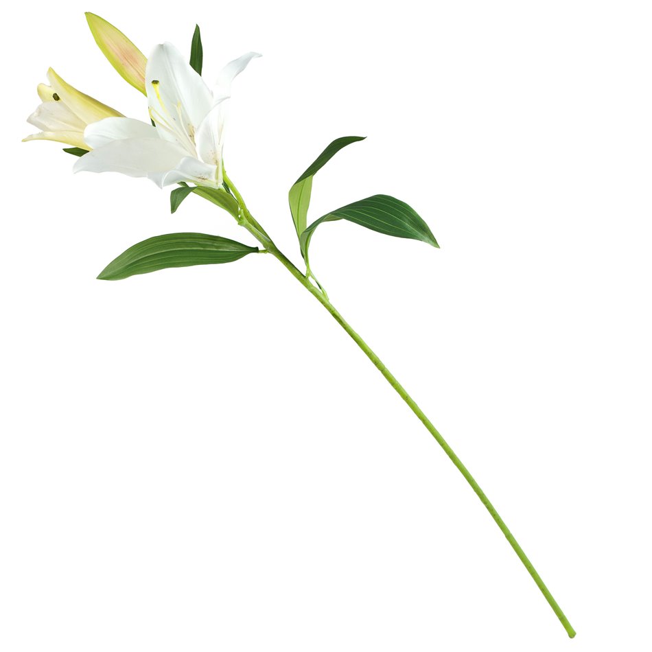Decorative flower Lily white 1, H94cm