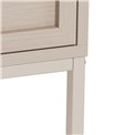 Bedside table Almdale, beige, steel/MDF, H61x40x45.6cm