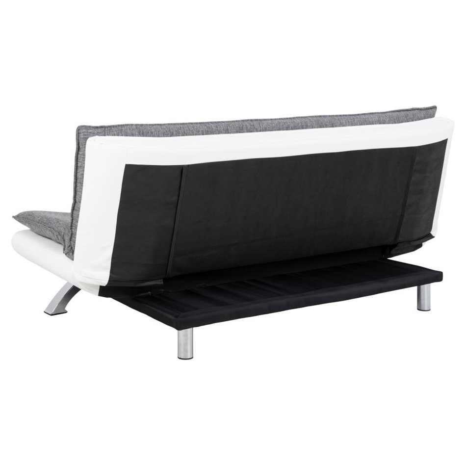 Diivanvoodi Akit, pikendatav, hall/valge, H91x98x196cm, istme kõrgus 39cm