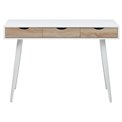 Office desk Aptun, white, steel/MDF, H77x50x110cm