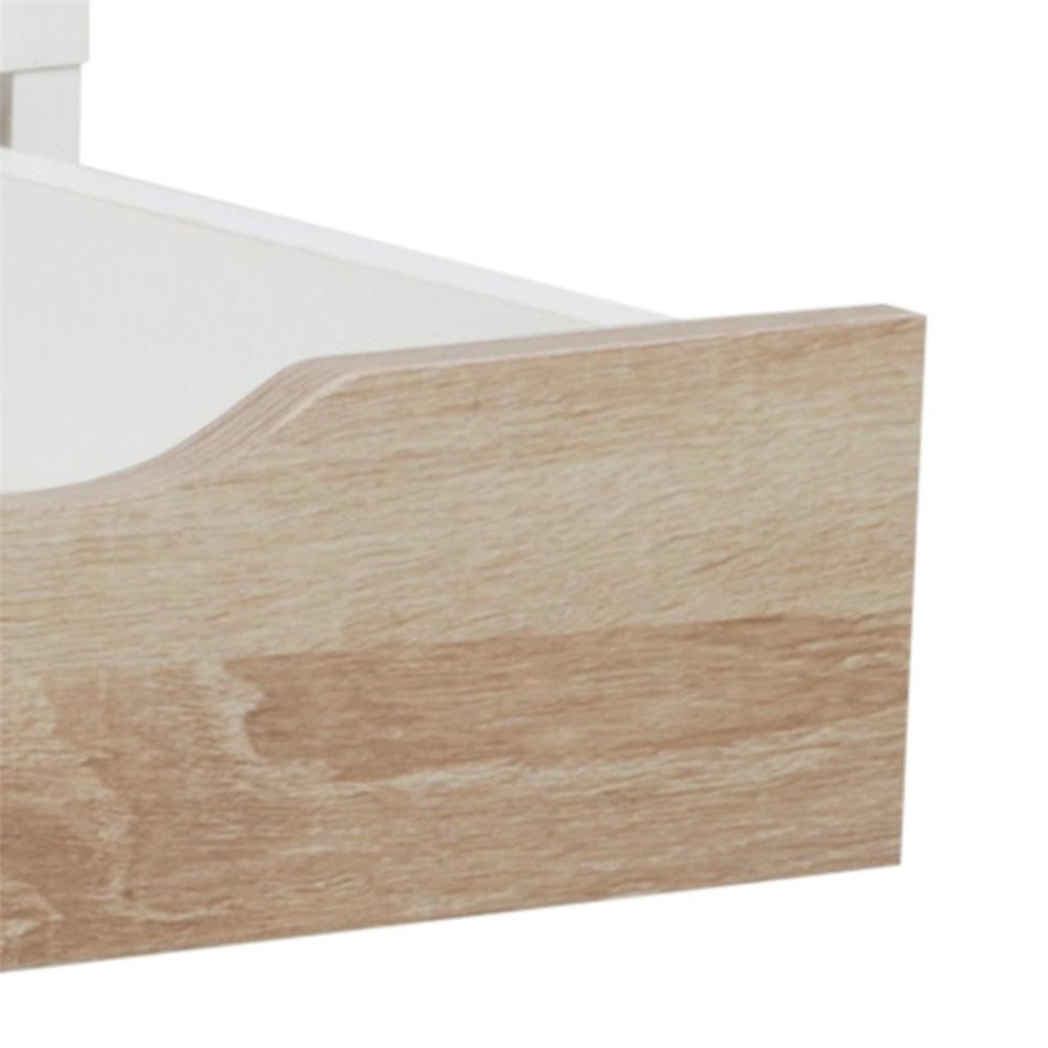 Office desk Aptun, white, steel/MDF, H77x50x110cm