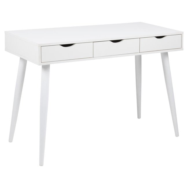 Office desk Aptun, white, steel/MDF, H77x50x110cm