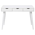 Office desk Aptun, white, steel/MDF, H77x50x110cm