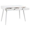 Office desk Aptun, white, steel/MDF, H77x50x110cm