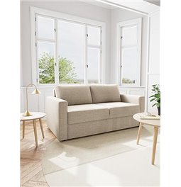 Diivanvoodi Aleur, pikendatav, beež, polüester/polüpropüleen/MDF, H85x88x176cm, istme kõrgus 47,5cm
