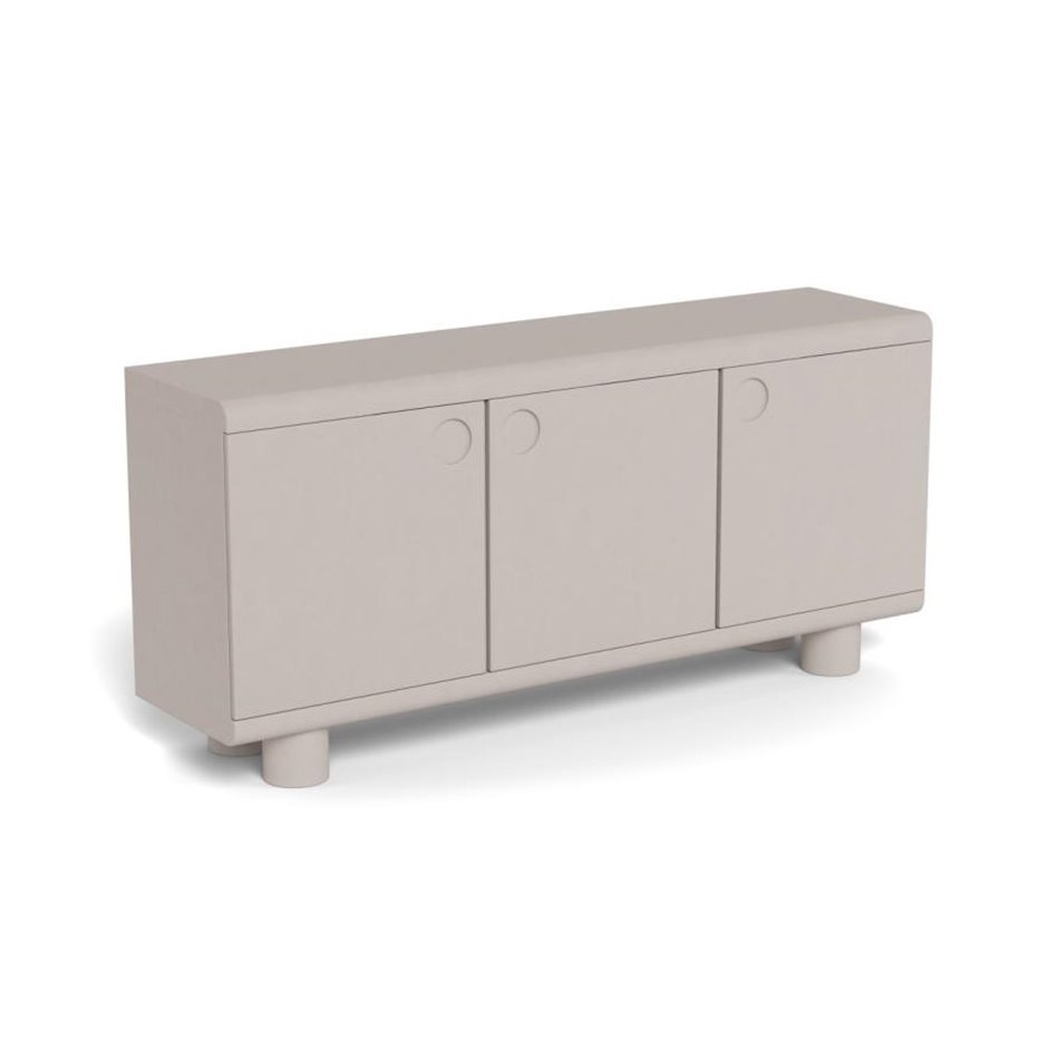 Sideboard Acage, light gray, MDF, H75x40x160cm