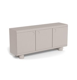 Sideboard Acage, light gray, MDF, H75x40x160cm