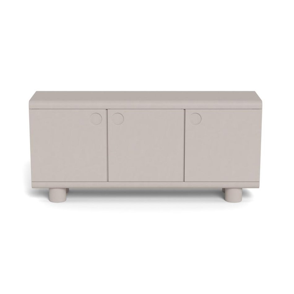 Sideboard Acage, light gray, MDF, H75x40x160cm