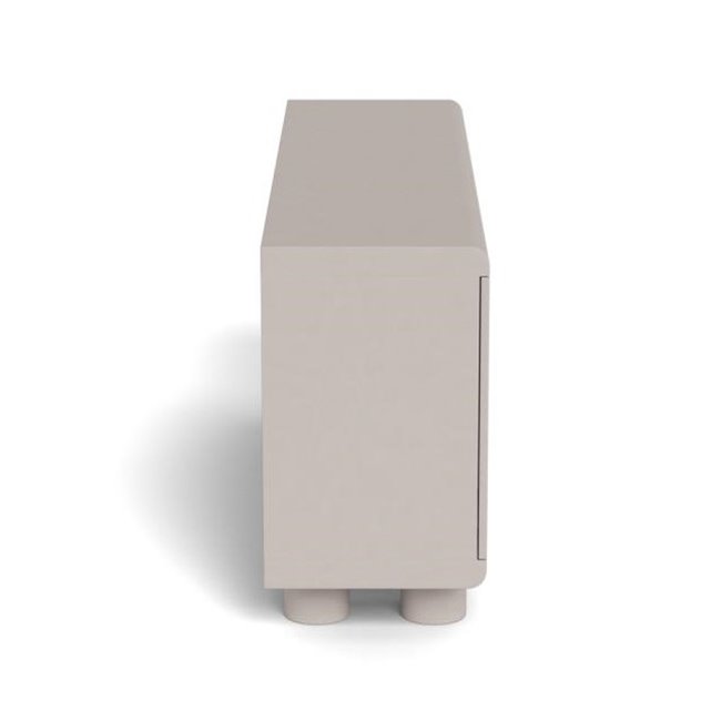 Sideboard Acage, light gray, MDF, H75x40x160cm