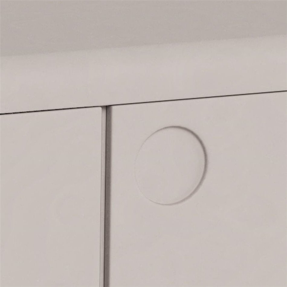 Sideboard Acage, light gray, MDF, H75x40x160cm