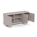 Sideboard Acage, light gray, MDF, H75x40x160cm