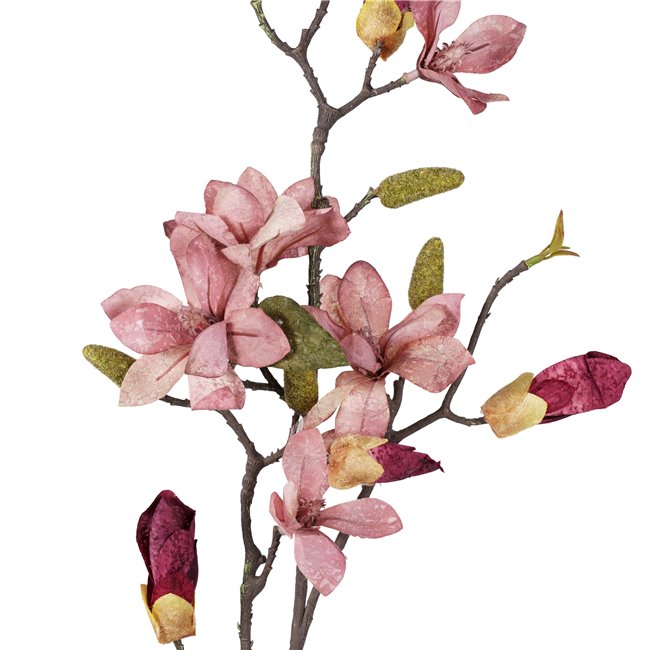 Декоративное растение Flowering cotton branch, 90cm