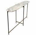 Console table Toronto, metal/marble, H80x120x29cm
