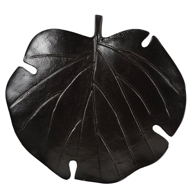 Decorative tray Johanna bronze, black, 31x29cm H4cm