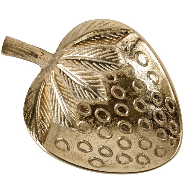 Decorative tray Julla gold, metal, 19x14cm H3cm