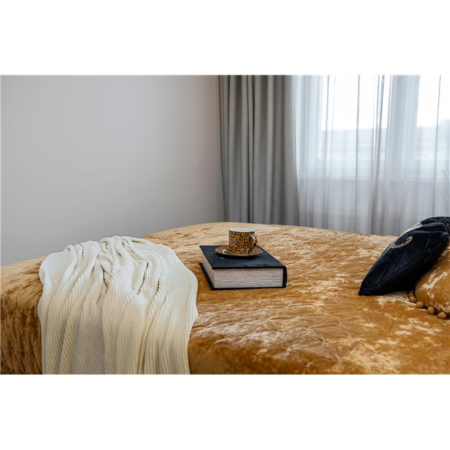 Pleed Chenile , beež koos häärberitega, 120x150m